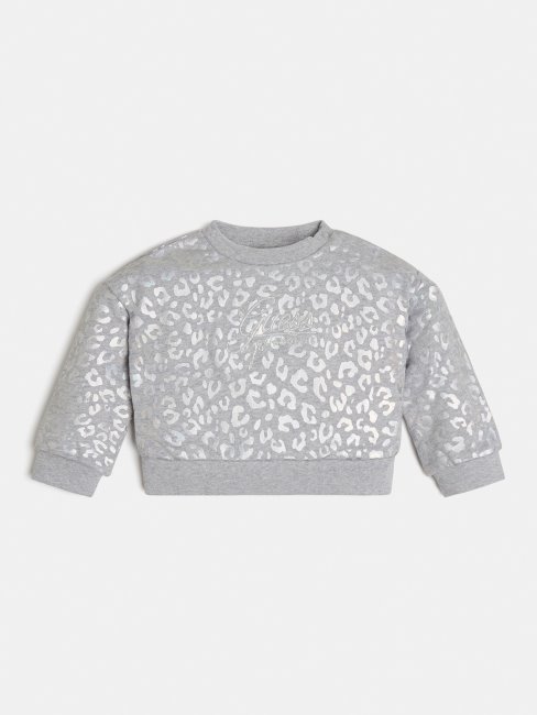 Sweat Gris Animalier Guess