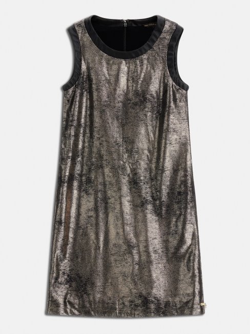 Robe En Simili Daim Doré Guess