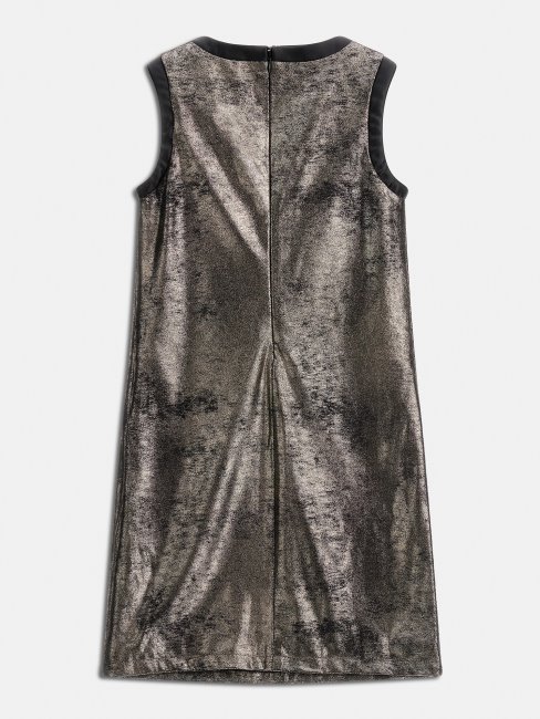 Robe En Simili Daim Doré Guess