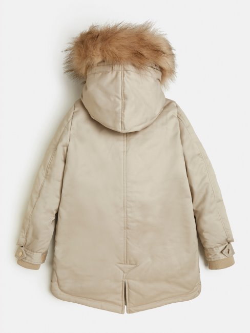 Parka Beige à Capuche Guess