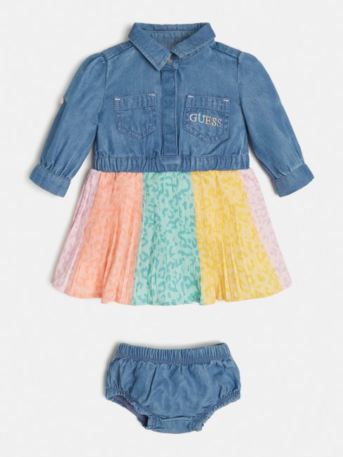 Robe En Jean Et Culotte Guess Bleu Multi