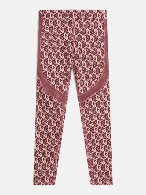 Legging Logo All Over Rouge Guess