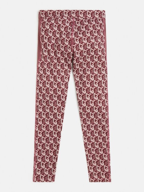 Legging Logo All Over Rouge Guess