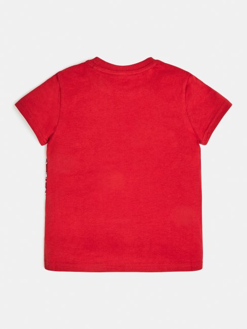 Tee Shirt Logo Devant Rouge Guess Nouvelle Tendance