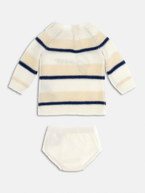 Guess Ensemble Robe Et Culotte à Rayures Blanches