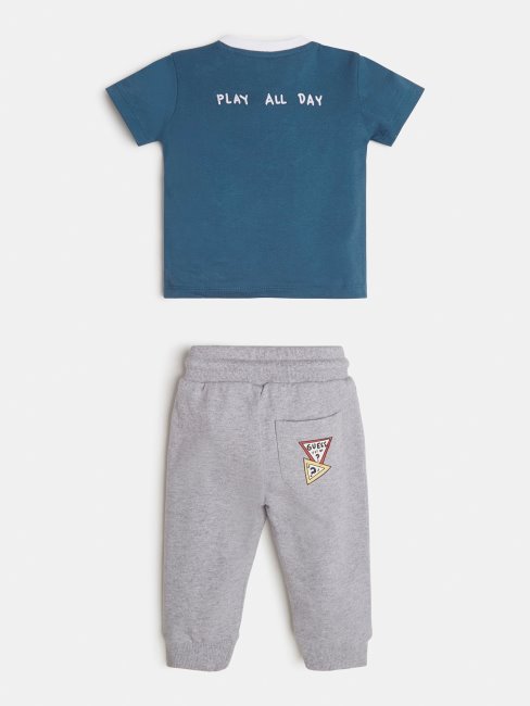 Ensemble T-shirt Et Pantalon Bleu Multi Guess