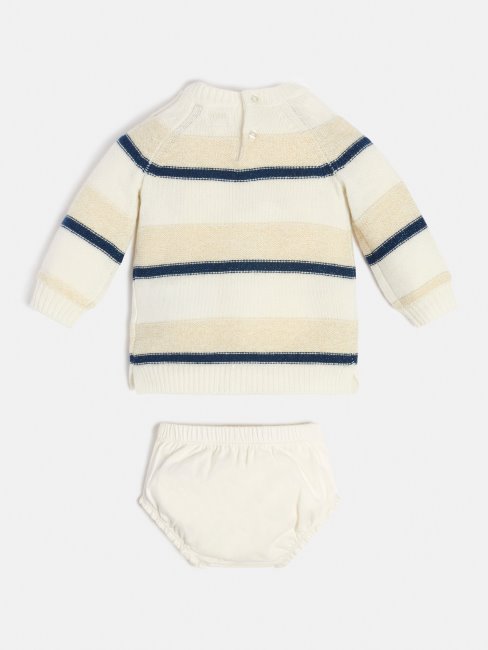 Ensemble Robe Et Culotte Bleu Clair Imprimé Guess All Over