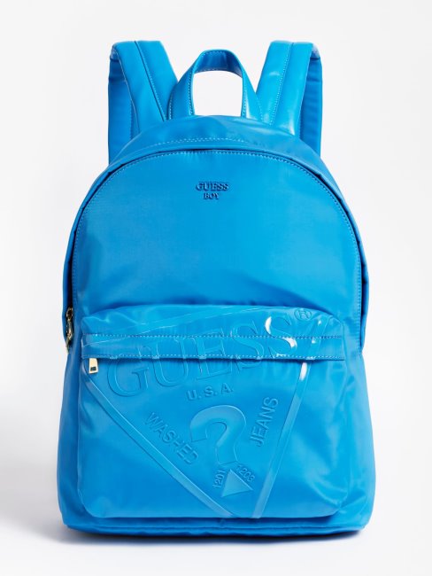 Sac à Dos Triangle Logo Zoel Bleu Guess