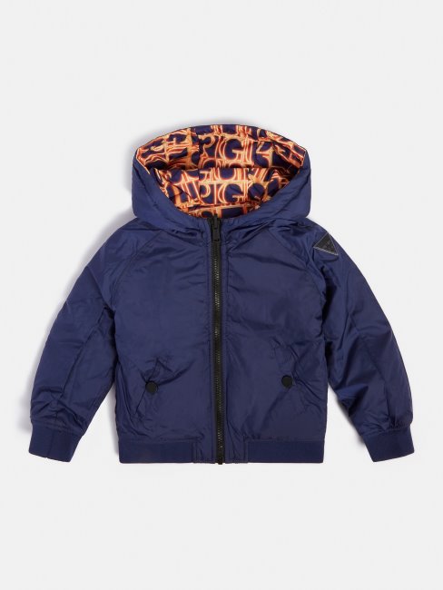 Doudoune Réversible à Capuche Guess Orange