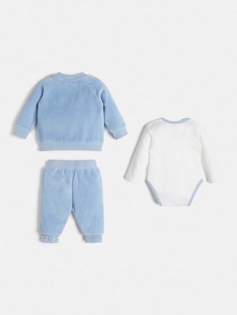 Guess Corps Et Pantalon Bleu Clair Avec Logo Sur Le Devant