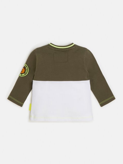 Tee Shirt écusson Devant Blanc Guess