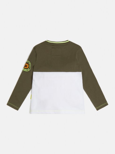 Tee Shirt écusson Devant Blanc Guess