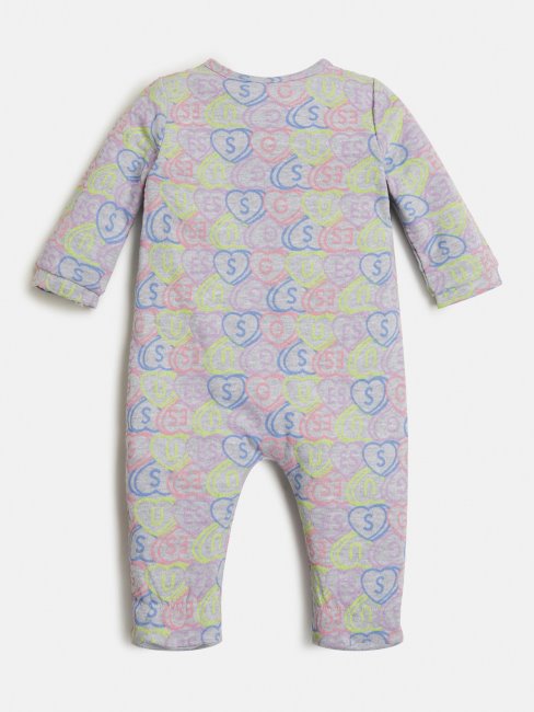 Barboteuse Imprimée Multicolore à Motifs Multicolores