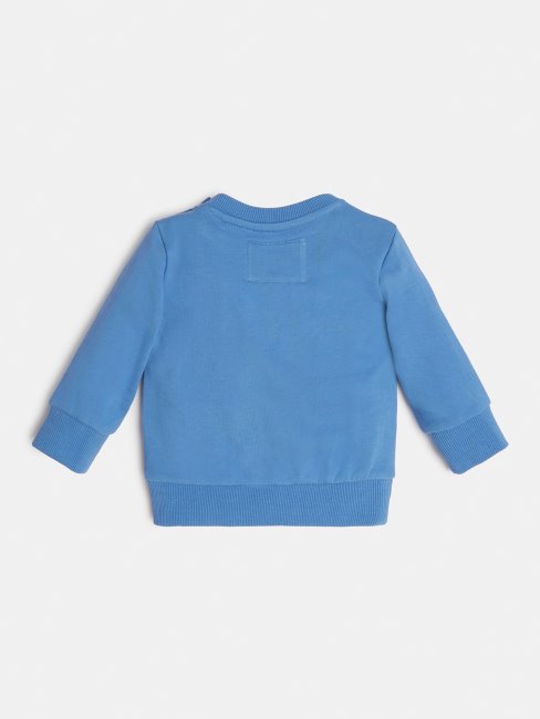 Sweat Imprimé Devant Guess Bleu