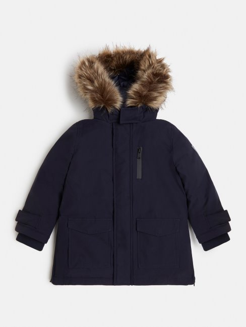Parka à Capuche Bleu Guess
