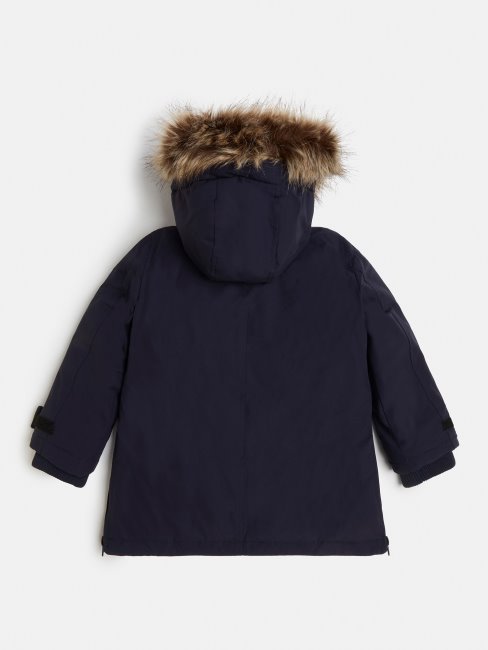 Parka à Capuche Bleu Guess