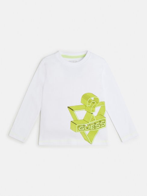 Tee Shirt Logo Devant Guess Blanc