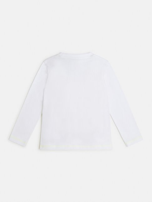 Tee Shirt Logo Devant Guess Blanc