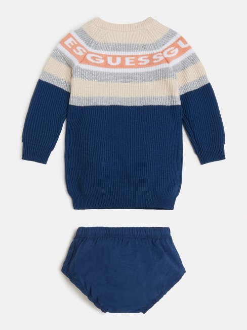 Guess Ensemble Robe Et Culotte En Cachemire Mélangé Bleu