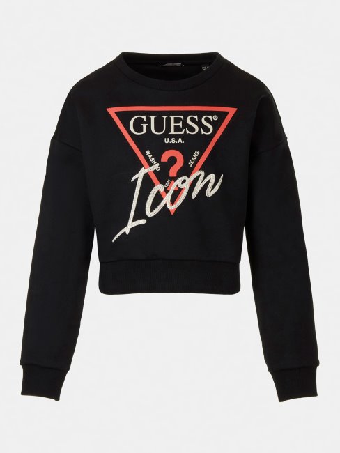 Sweat Logo Icône Noir Guess