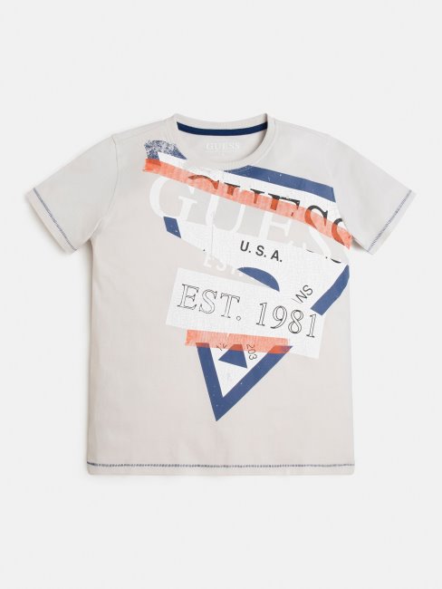 T-shirt à La Mode Avec Logo Sur Le Devant Blanc