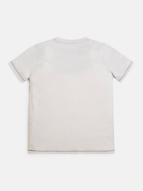 T-shirt à La Mode Avec Logo Sur Le Devant Blanc