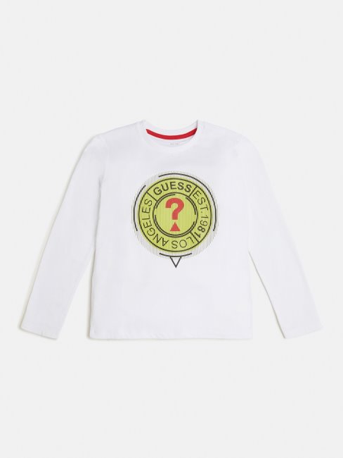T-shirt Logo Devant Blanc Guess Mode Nouvelle Tendance