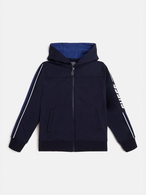 Sweat Actif Bleu Avec Logo Sur Le Côté Guess