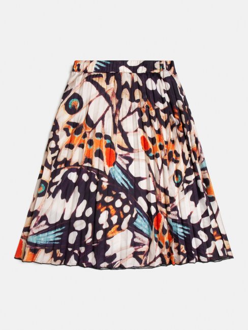 Jupe Mi-longue Imprimée Motif Multicolore Guess