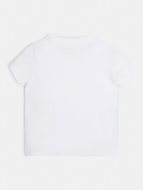Tee Shirt Guess Blanc Imprimé Sur Le Devant Nouvelle Tendance