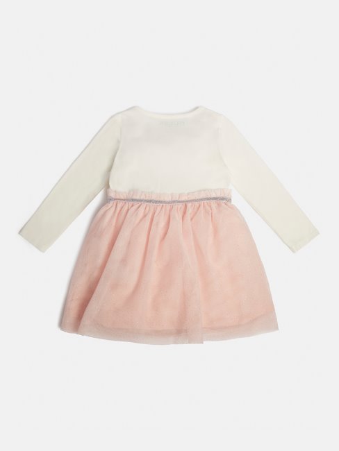 Robe Blanche Avec Logo Sur Le Devant