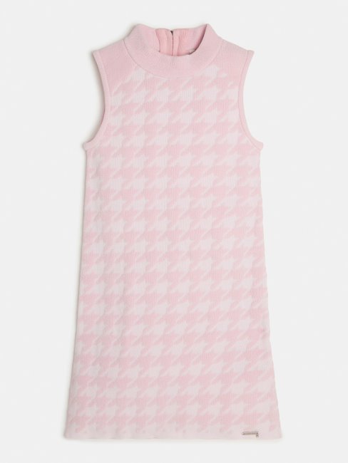 Robe Pied De Poule Rose Guess