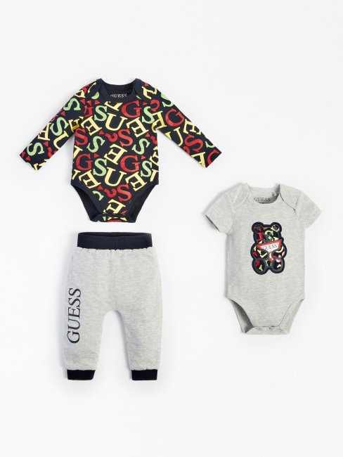 Guess Gris Multi Pack 2 Ensemble Body Et Pantalon