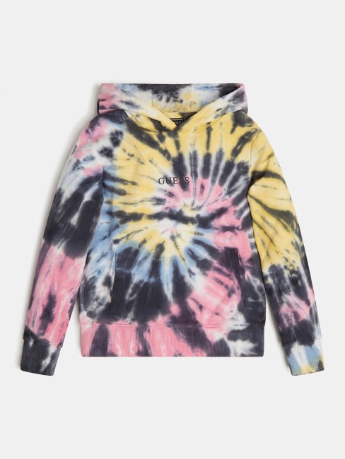 Sweat-shirt Motif Tie-dye Guess Multicolore