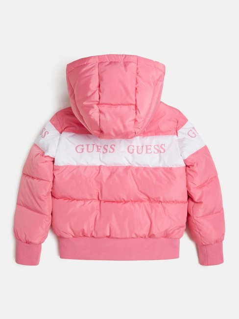 Doudoune à Capuche Rose Guess