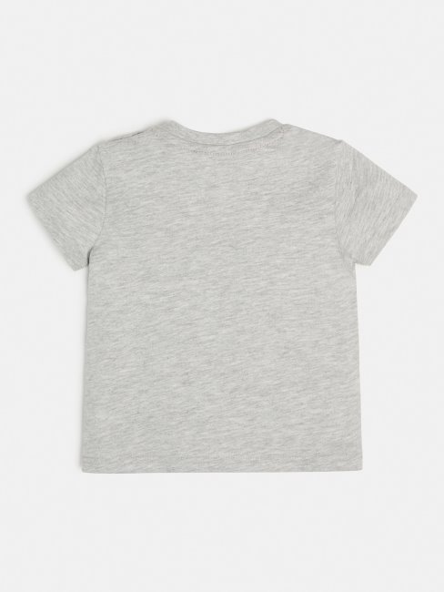 Tee Shirt Guess Logo Devant Gris Multi