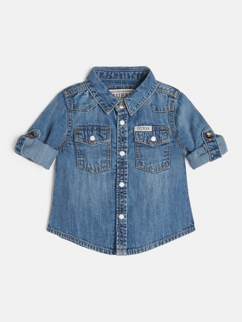 Chemise En Jean Guess Bleu
