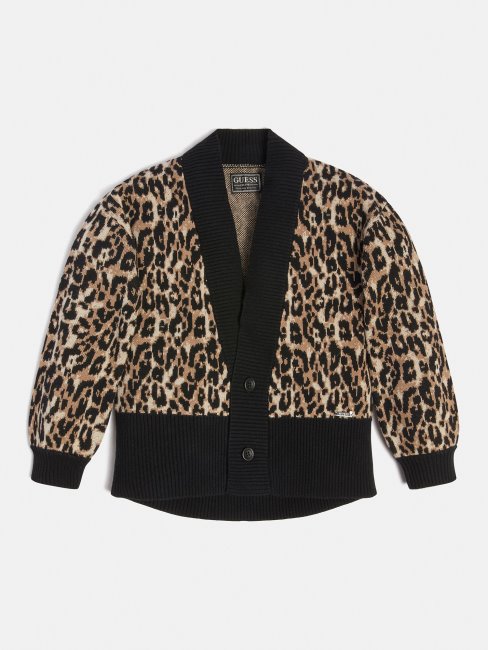 Animalier All Over Cardigan Guess