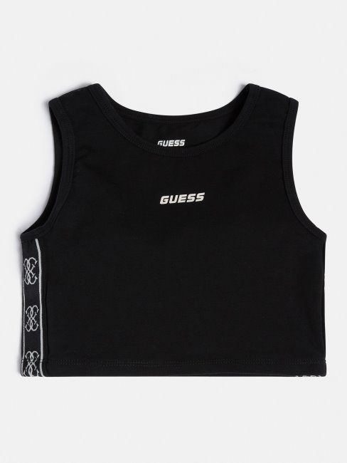 Soutien-gorge Actif Avec Logo Sur Le Devant Noir Guess