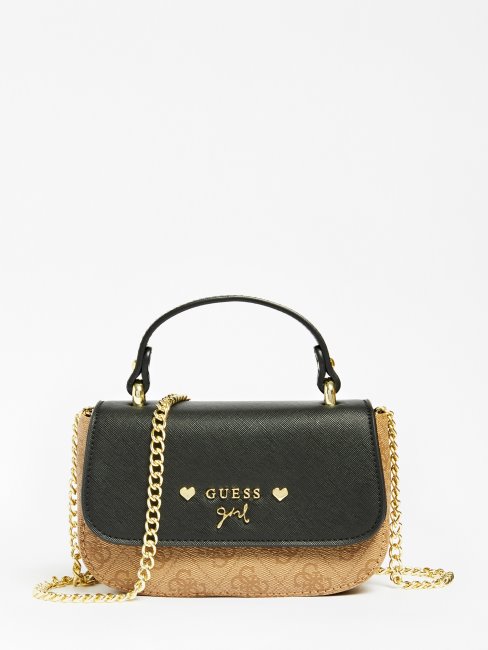 Sac à Main Noir Micole 4g ​​​​logo Guess