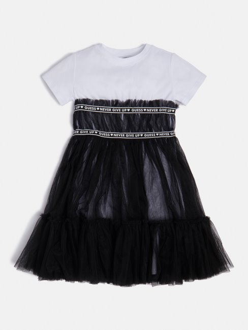 Robe Tulle Empiècement Guess Noir