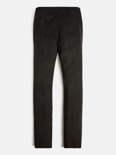 Guess Leggings En Simili Daim Noir