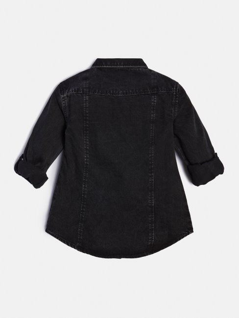 Chemise En Jean Noire à Sequins Guess