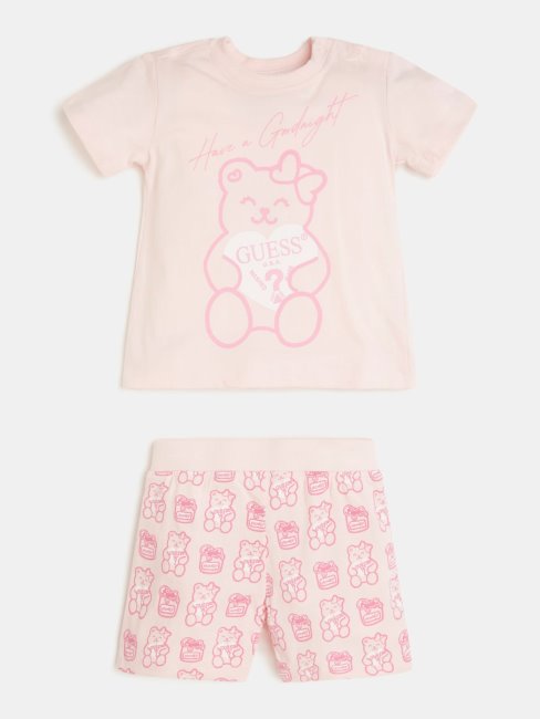 T-shirt Et Ensemble Short Guess Rose