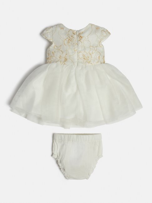 Ensemble Robe Et Culotte En Dentelle Insert Blanc Guess