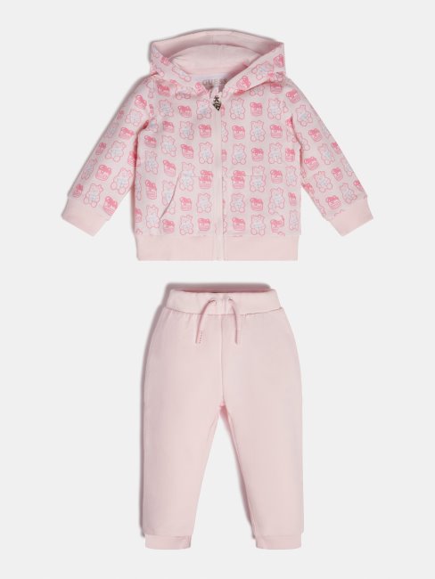 Ensemble Sweat à Capuche Et Pantalon Guess Rose