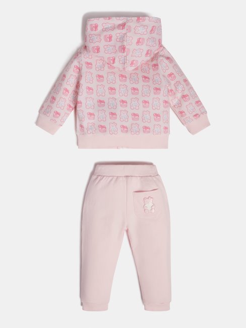 Ensemble Sweat à Capuche Et Pantalon Guess Rose