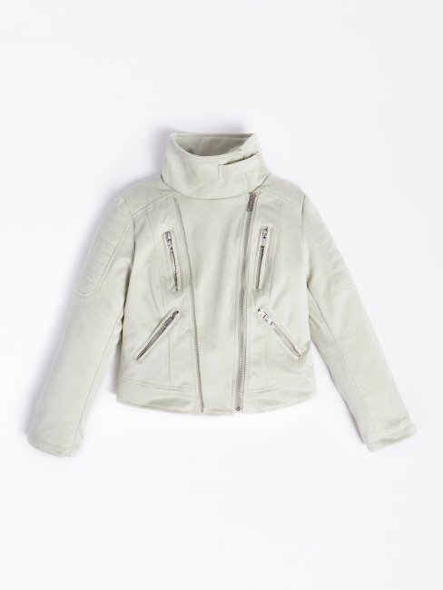 Guess Veste Matelassée En Daim Vert