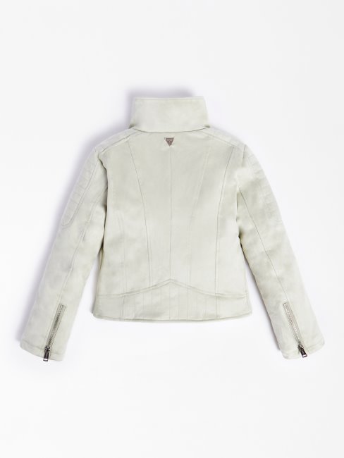 Guess Veste Matelassée En Daim Vert