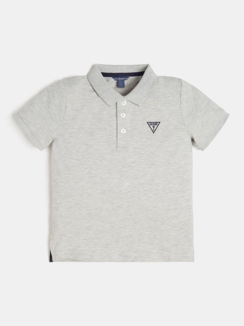 Polo Manches Courtes Piquet Guess Gris Clair